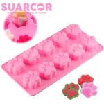 Molde de silicon con Forma de patitas (precio individual)
