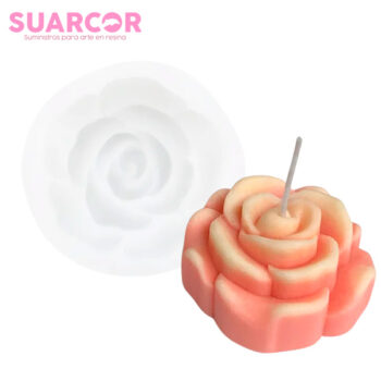 molde-silicon-rosa-3d-suministros-para-artes-en-resina-suarcor-costa-rica