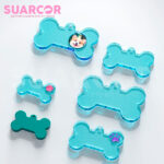 Molde De Silicon En Forma De Huesos Para Placas