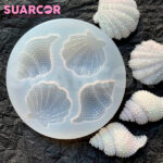 Molde De Silicon Con Forma De Conchitas De Mar