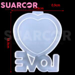 Molde De Silicon Marco De Fotos Forma De Corazón