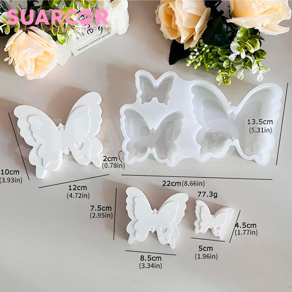 Molde De Silicon 3 Mariposas - Image 2