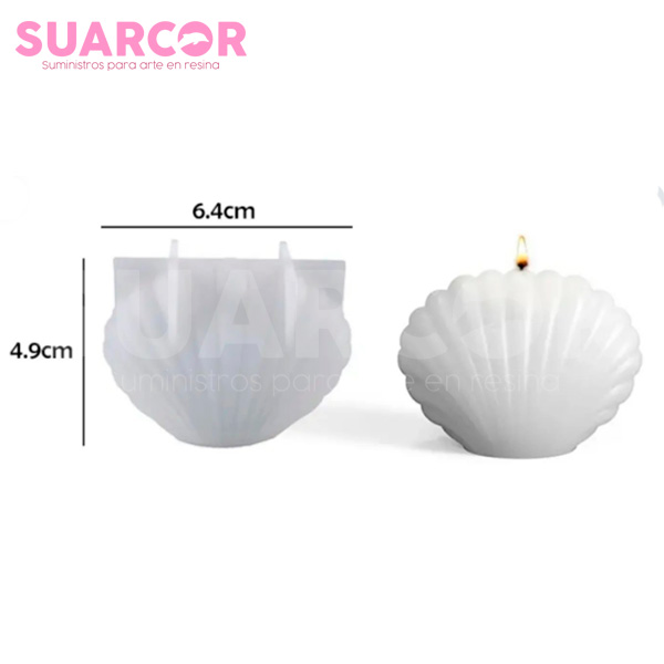 Molde De Silicon Con Forma De Concha - Image 2