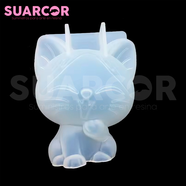 Molde De Silicon Forma De Gato Kawaii