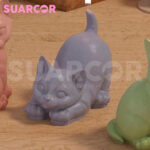 Molde De Silicon Forma De Gatito Estirado