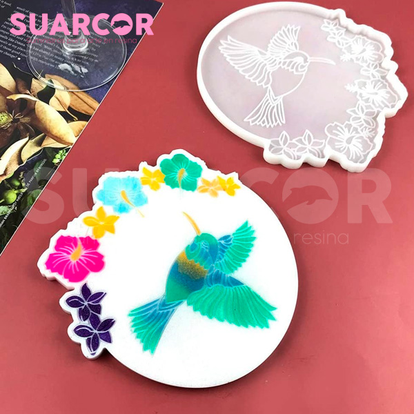 Molde De Silicon Porta Vasos Colibri