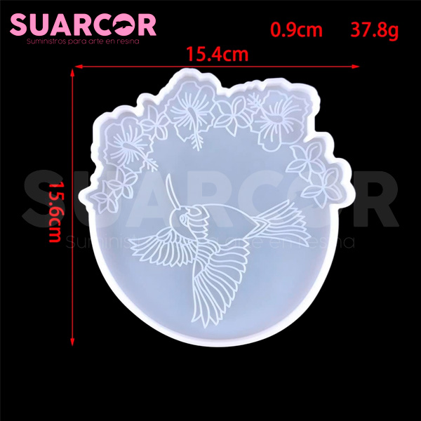 Molde De Silicon Porta Vasos Colibri - Image 2
