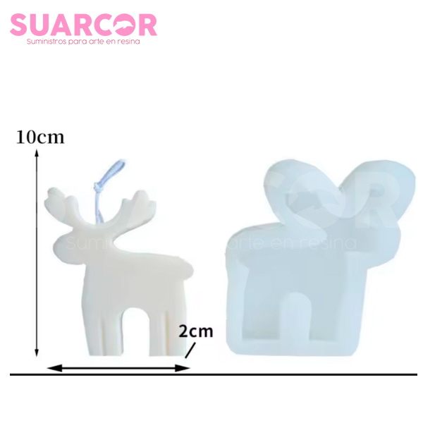 Molde De Silicon De Reno Navideño Estilizado - Image 2