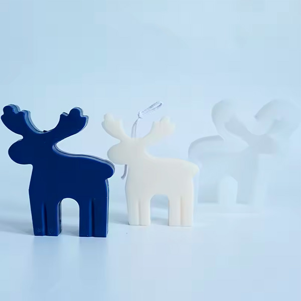 Molde De Silicon De Reno Navideño Estilizado