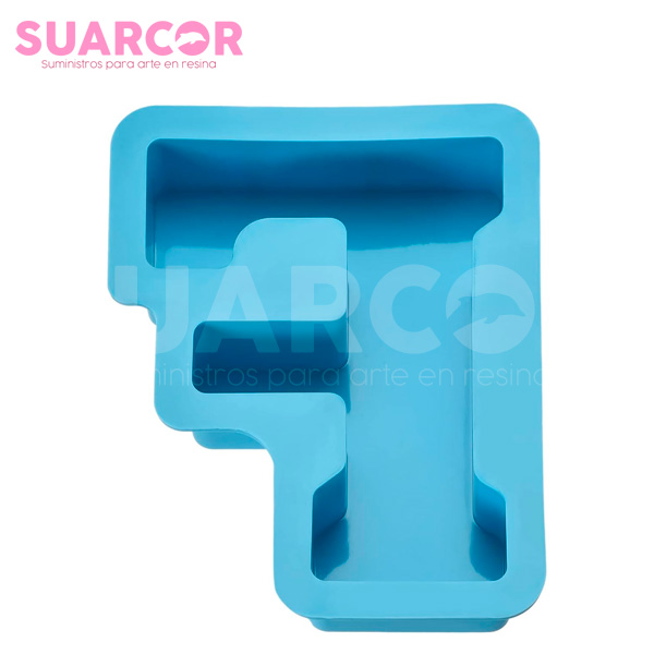 Molde De Silicon De letra F Mayúscula