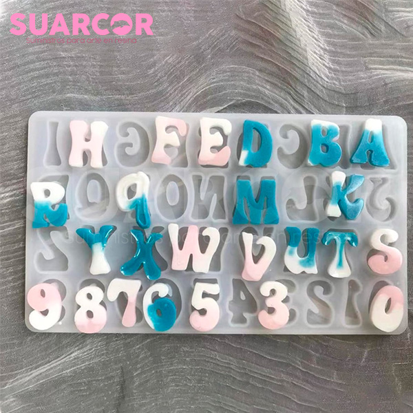 Molde De Silicon Abecedario y Números