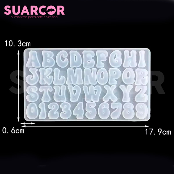 Molde De Silicon Abecedario y Números - Image 2