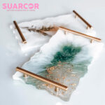 Molde De Silicon Bandeja con Borde Irregular + Asas