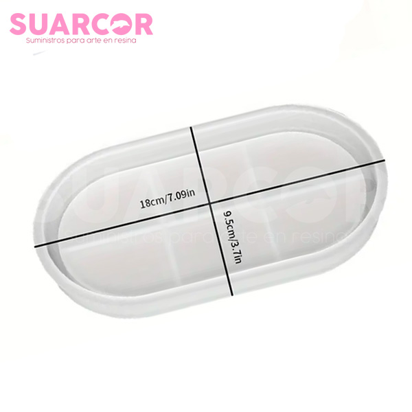 Molde De Silicona Con Forma De Bandeja Ovalada - Image 2