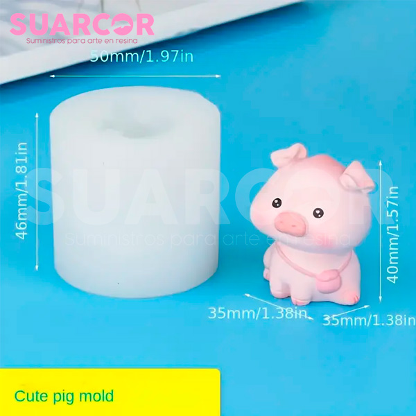 Molde De Silicon Cochinitos Tiernos (PRECIO UNIDAD) - Image 5
