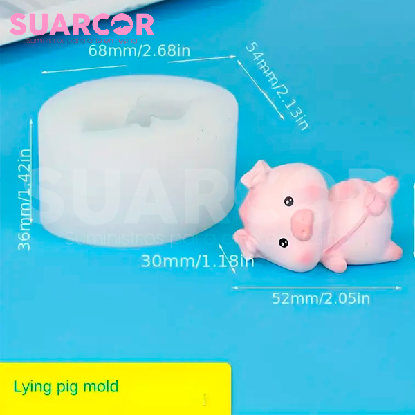 Molde De Silicon Cochinitos Tiernos (PRECIO UNIDAD) - Image 4