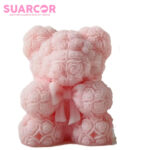 Molde De Silicon De Oso Hecho De Rosas