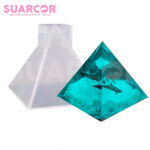 Molde De Siliconaen Forma de Pirámide con Base Cuadrada