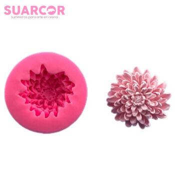 Molde de silicón - Flor Tipo Crisantemo en Costa Rica, Suarcor 