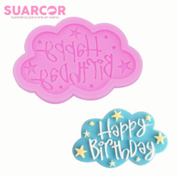 Molde de Silicón con diseño “Happy Birthday” en Costa Rica, Suarcor