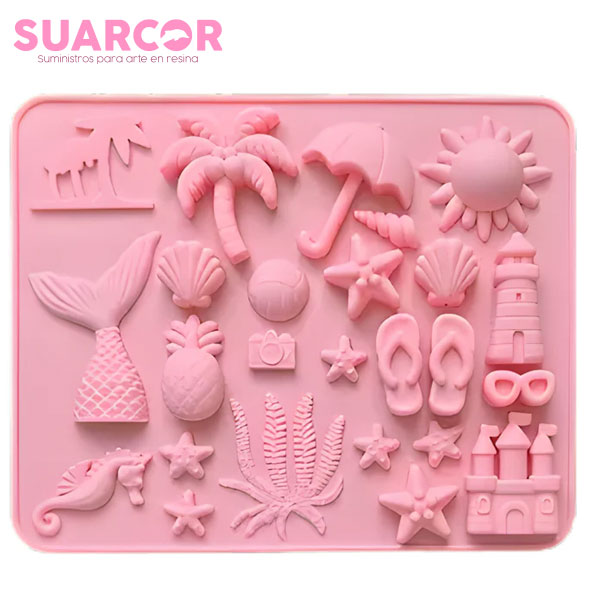 Molde de Silicón Temática Verano / Playa en Costa Rica, Suarcor