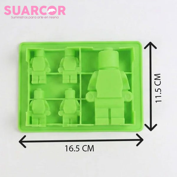 Molde de Silicón para Figuras tipo bloque de construcción - Image 2
