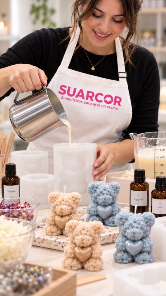 Curso de velas en Costa Rica, velas de molde, wax melts y velas tipo postre - Suarcor