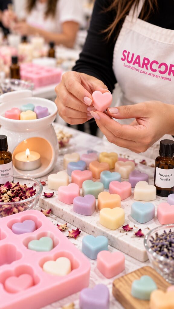 Curso de velas en Costa Rica, velas de molde, wax melts y velas tipo postre - Suarcor